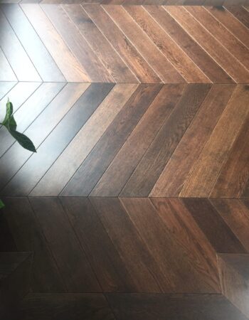 Ftsr407 Coffee Stained Chevron Flooring 18 4x90x600mm