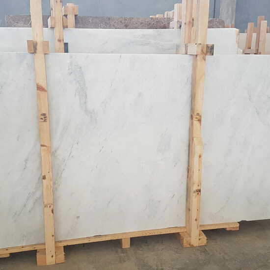 Carrara White Polished Slabs