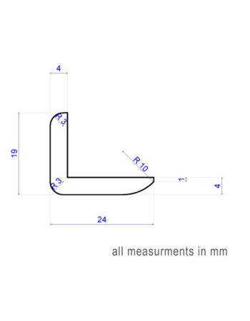 L-Bead ‘B’ - 19x24x2700mm 2