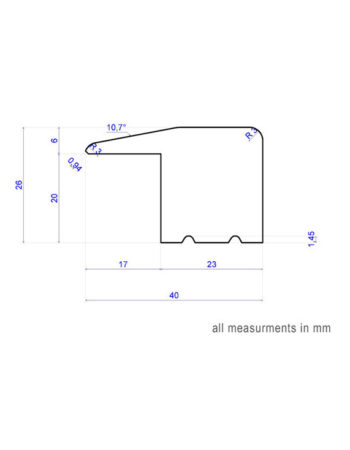 L-Section 20mm - 20x40x2700mm 2