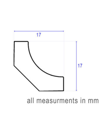 Oak Veneered Scotia - 17x17x2400mm 2