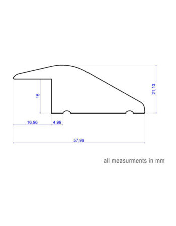 Ramp 15mm - 15x65x900-2700mm 2