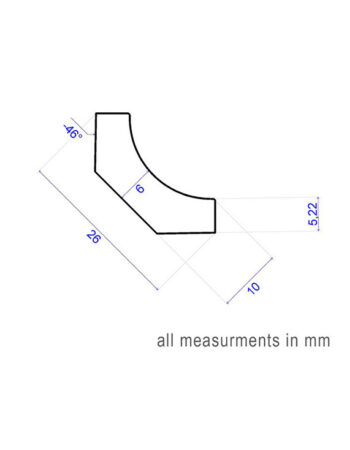 Scotia Beading - 19x19x2700mm 2