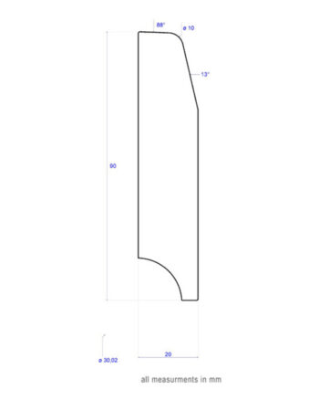 Skirting - 20x90x2700mm 2