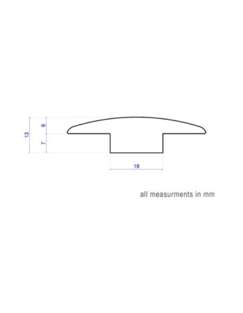 T-Section 7mm - 7x49x900-2700mm 2