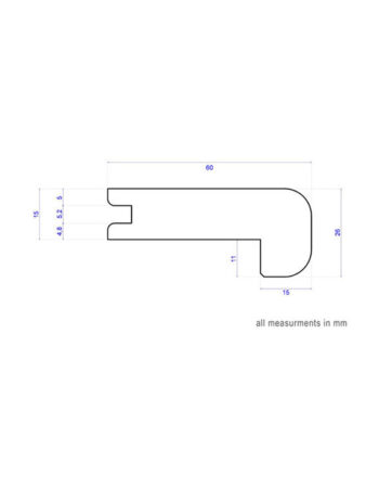 T&G Nosing - 26x60x900-2700mm 2
