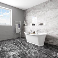 Jefferson Light Grey, Anthracite Polished ShowRoom
