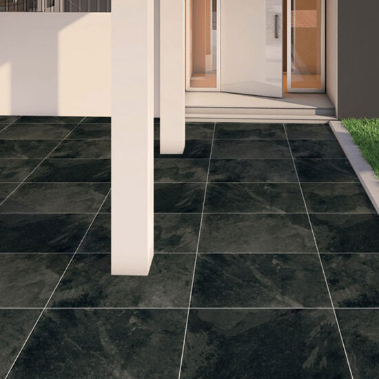 Brazstone Showroom Black Matt R11 Porcelain Pavers