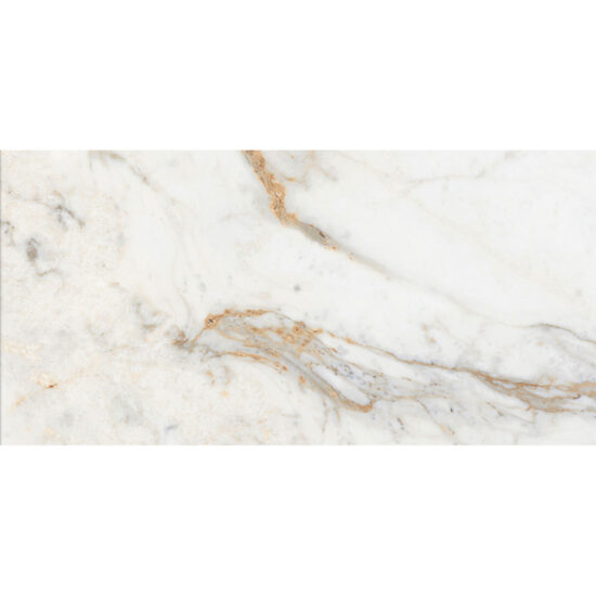 Icon Gold 300x600mm White Polished Porcelain Tile