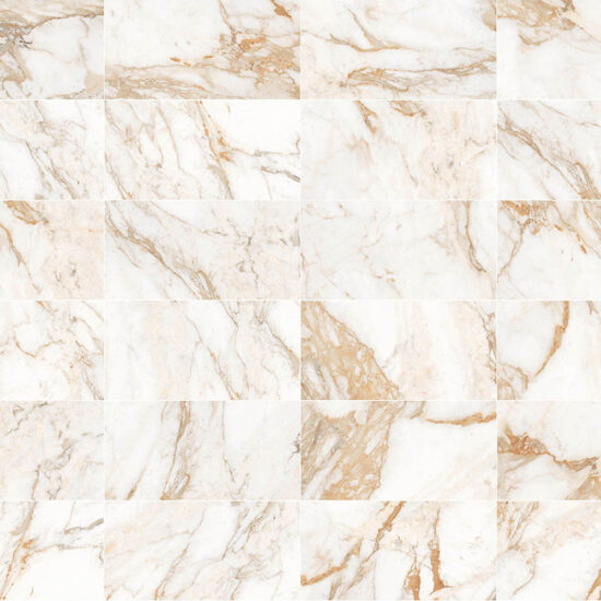 Icon Gold Faces 300x600mm White Polished Porcelain Tile