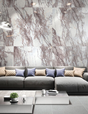 Lilac Purple Showroom White Polished Porcelain Tile