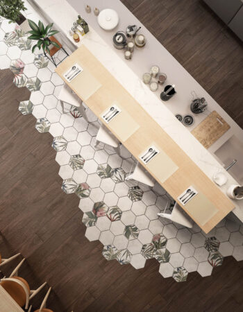 Saona White And Aruba Showroom Porcelain Tile