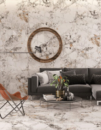 Zebra Showroom 300x600mm White Polished Porcelain Tile