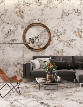 Zebra Showroom 600x600mm White Polished Porcelain Tile