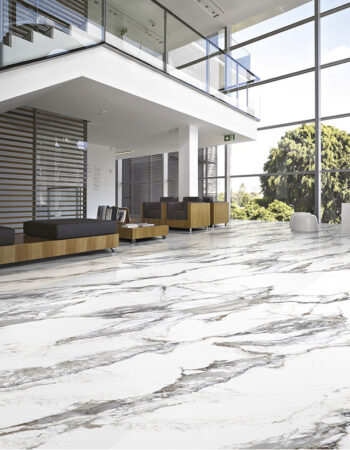 Calacatta Borghini Showroom 600x1200mm Grey Polished Porcelain Tile
