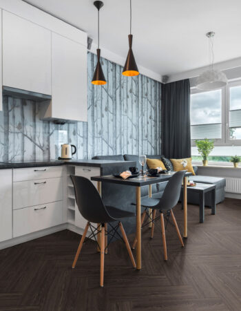 Luvanto Click Herringbone Showroom Ebony 4x149x596mm Vinyl