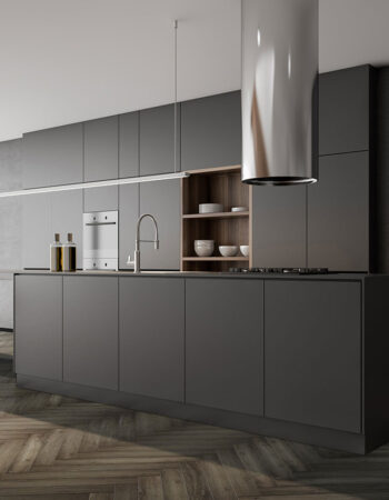 Luvanto Design Showroom Contemporary Herringbone Harbour Oak 2.5x76.2x304.8mm Vinyl