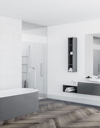 Luvanto Herringbone Smoked Charcoal 2.5x76.2x304.8mm Design Contemporary Vinyl ShowRoom