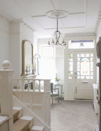 Luvanto Design Showroom Contemporary Herringbone Washed Grey Oak 2.5x76.2x304