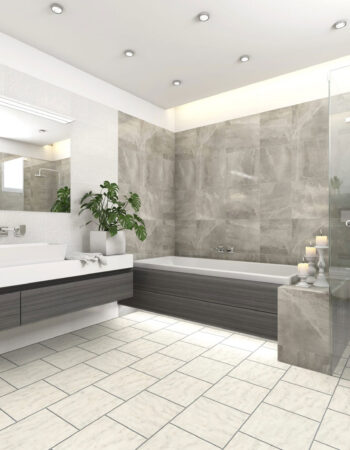 Luvanto Design Showroom White Porcelain 2.5x305x305mm Vinyl