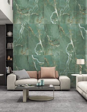 Onyx Prime Showroom 600x1200mm Verde Polished Porcelain Tile