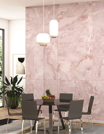 Onyx Soft Showroom 600x1200mm Pink Polished Porcelain Tile