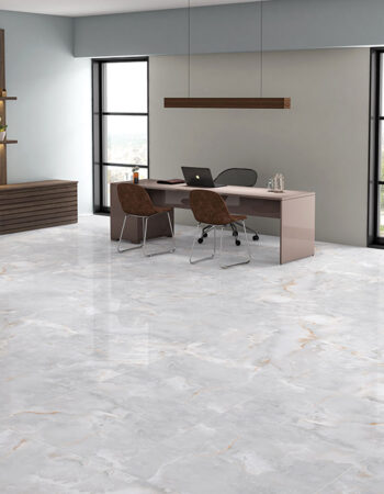 Onyx Soft Showroom 600x1200mm Sky Polished Porcelain Tile
