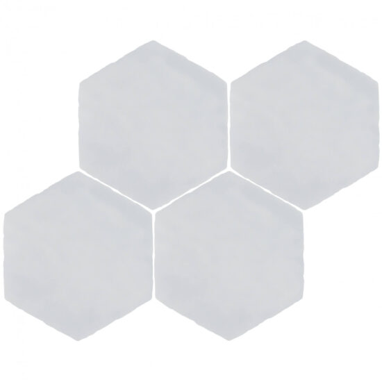Teramoda Powder 9cm Side Gloss Hexagon Glazed Ceramic Tile
