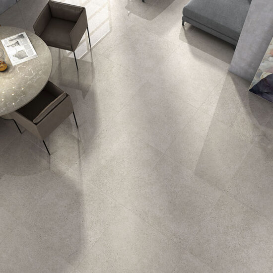 Rebel 790x790mm Gris Polished Porcelain Tile Showroom