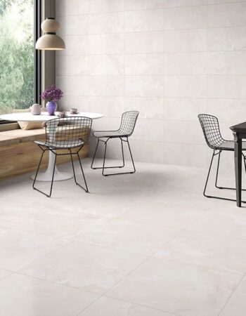 Elegant Onyx 600x600mm Beige Polished Porcelain Tiles Showroom