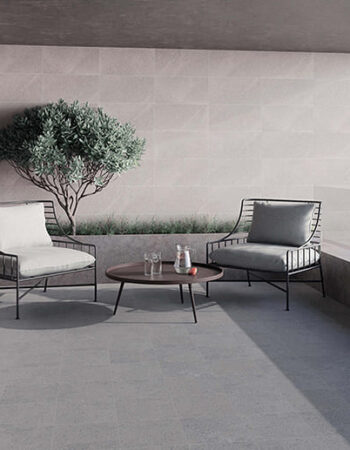 Hakodate 300x300mm Grey Matt R12 Porcelain Tiles Roomset