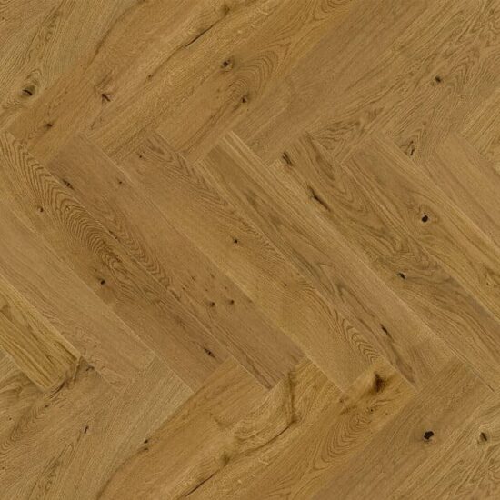 Loc Herringbone 14x110x600mm Smoked Oak Brushed Matt Lacquered