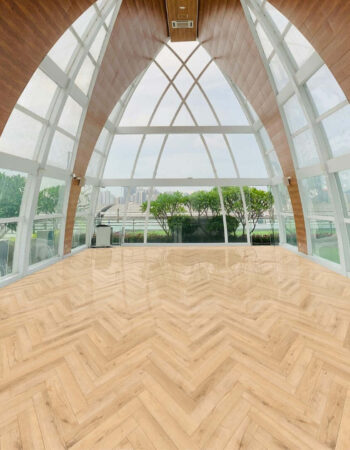 Laminate Herringbone Invisible Oak 12x101x606mm Ftlh331 Single Plank Showroom