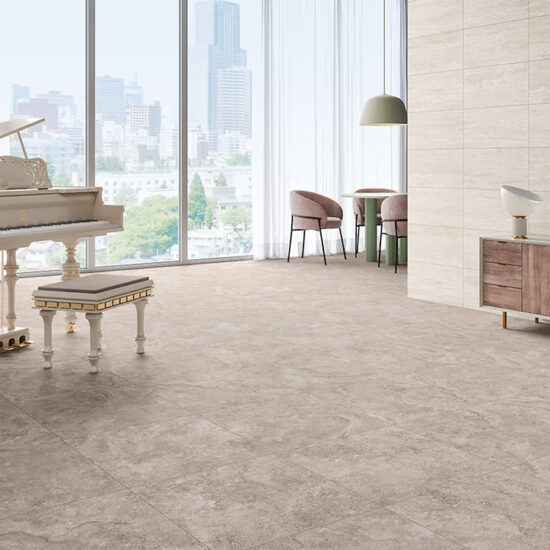 Mystical 600x600mm Camel Matt Cross Cut R10 Porcelain Tiles Roomset 3