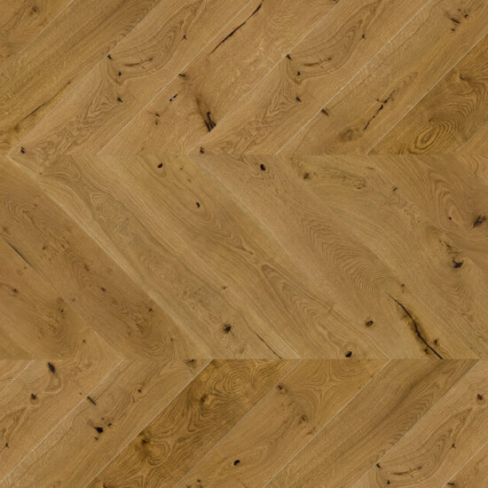 Chevron 14x130x725mm Smoked Oak Brushed Matt Lacquered