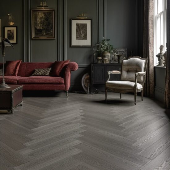 Aquacore ProFlex Herringbone 5.5x122x610mm Nimbus Oak AQV-PFH-2711 ShowRoom