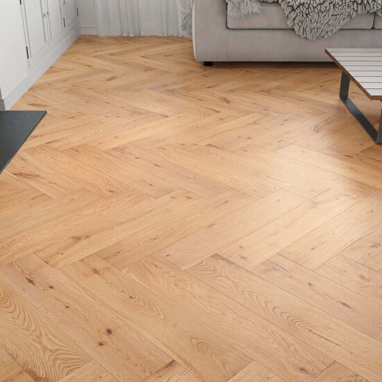 Hatfield Engineered Herringbone Oak 15x125x600mm Showroom 1