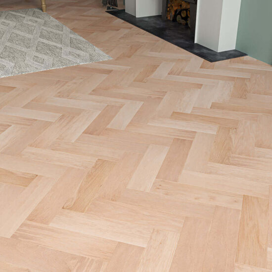 New Engineered Herringbone Oak 10x80x300mm Showroom 1