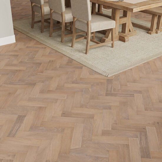 Regent Engineered Herringbone Oak 10x80x300mm Showroom 1
