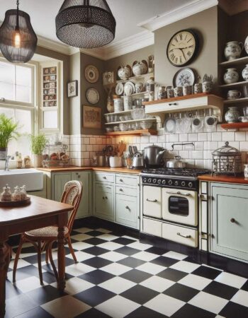 Ral Matt Black Glazed Porcelain Tile 200x200mm used on a kitchen floor