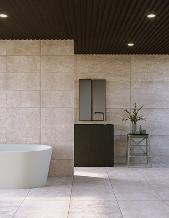 Siltstone Carving 300x600mm Natural Matt Porcelain Tile Showroom