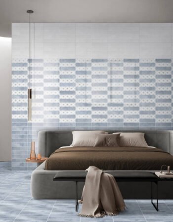 Bergen Blue White Decor Showroom 300x600mm